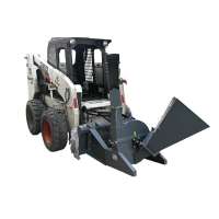 Mini Forestry Machinery Skid Steer Loader Attachments Wood Chipper Machines