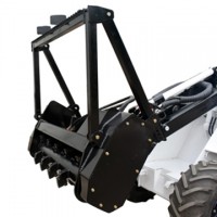 forestry machinery heavy duty hydraulic small trees mulcher for skid steer wheel loader