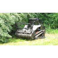 Skid steer attachment forestry mulcher wood chipper brush shredder for ground clearing